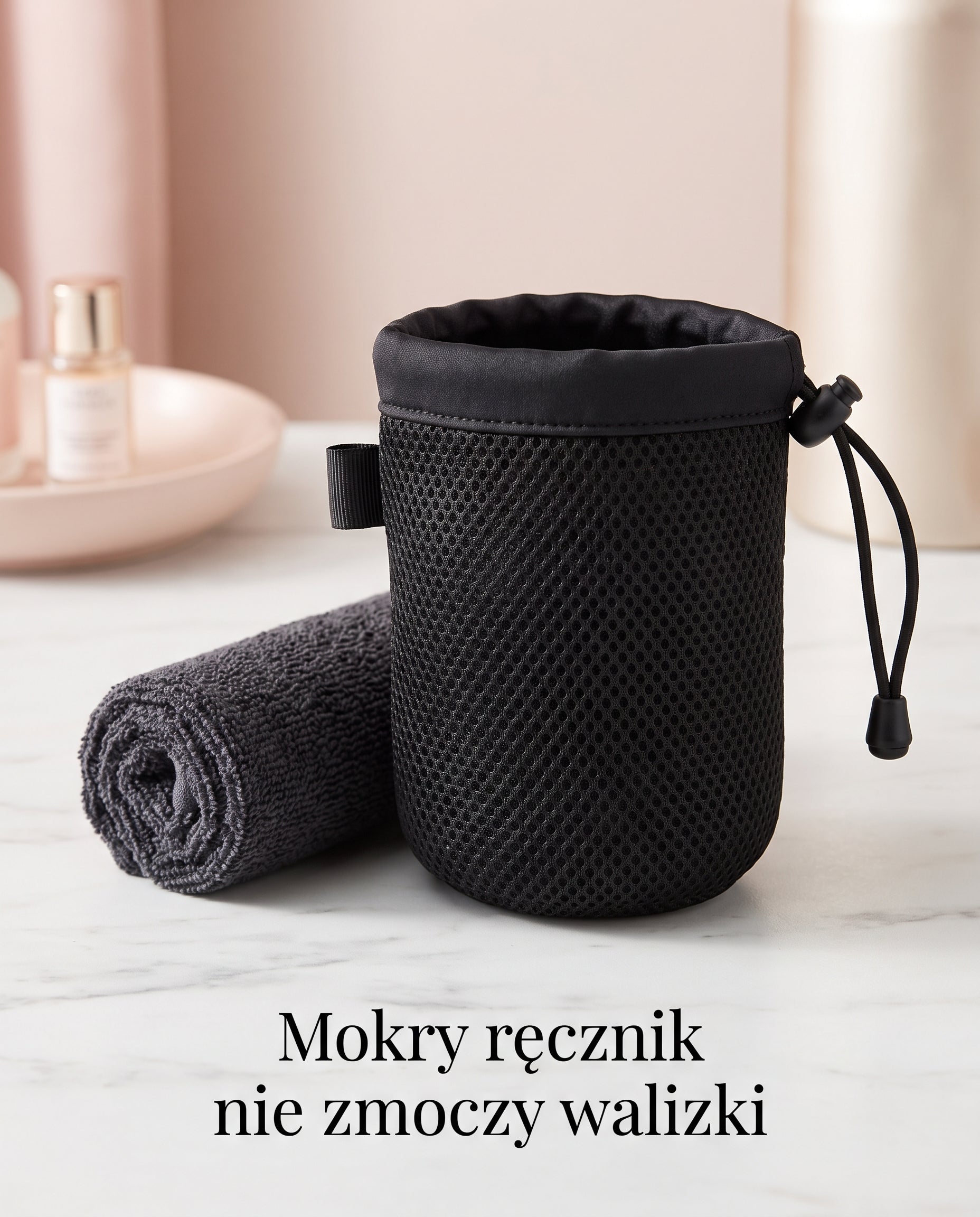 Peelo Bag – Przewiewne Etui Podróżne na Ręcznik Złuszczający