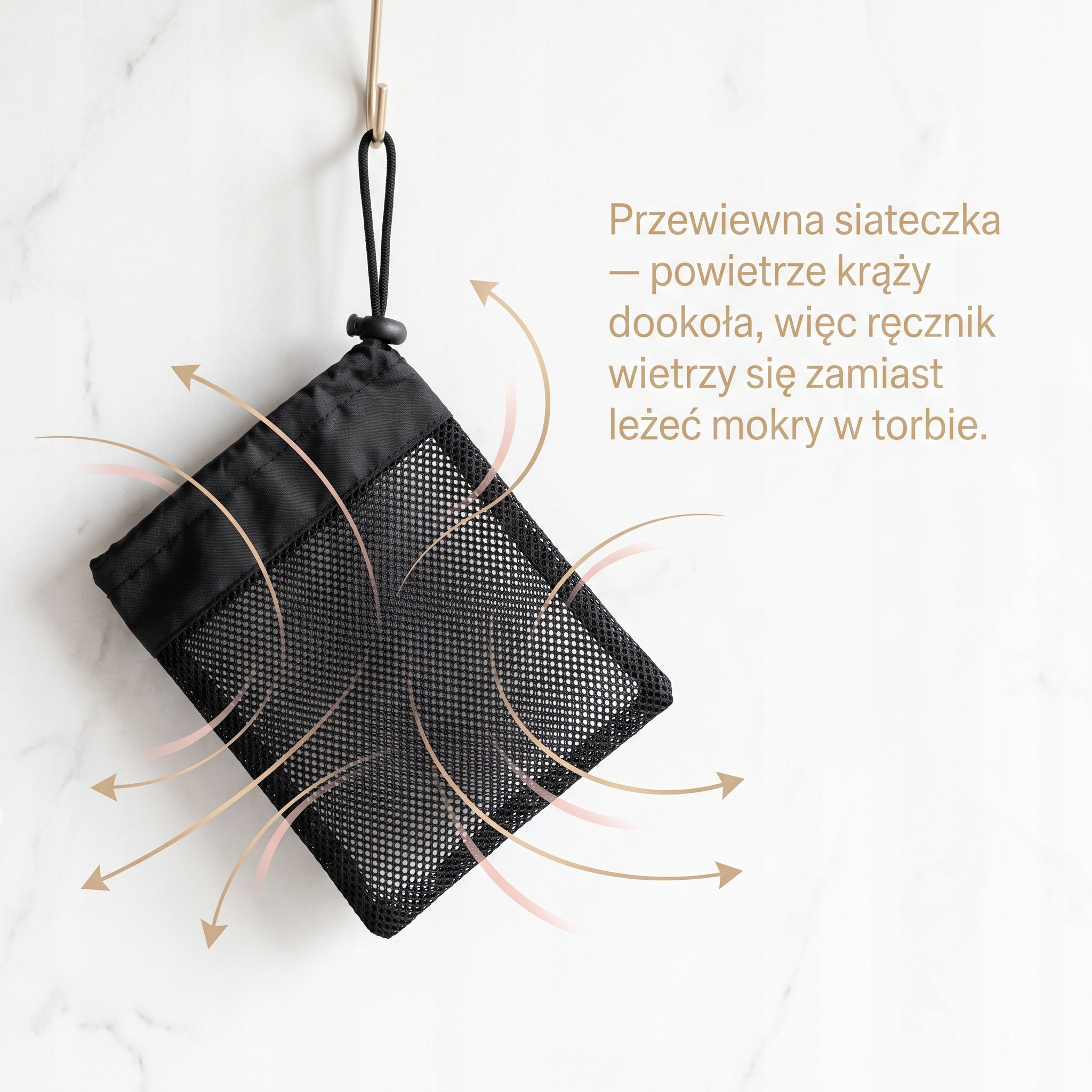 Peelo Bag – Przewiewne Etui Podróżne na Ręcznik Złuszczający